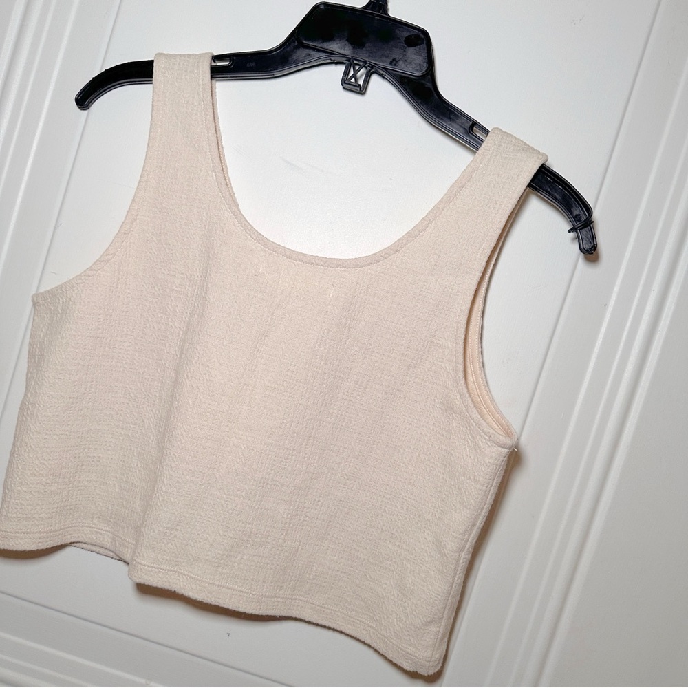 NWT Oak + Fort‎ Cream Button-Down Women's Tank XS - Picture 8 of 13